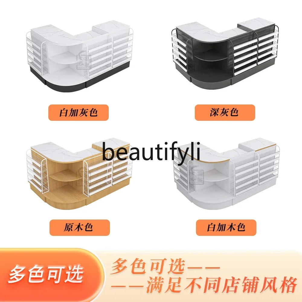 

zqqqqSupermarket convenience store checkout page small corner simple rock slab counter