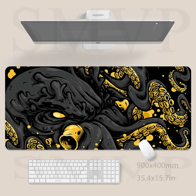 

Large Gaming Mousepads Monster Mouse Pad Computer Mousepad Desk Mat 90x40cm Desk Pads For PC Keyboard Mats Table Rug