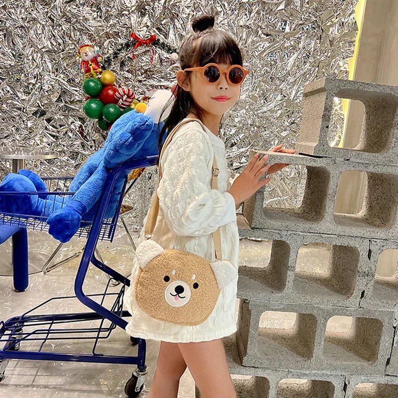 

Japanese Style Kawaii Bag Women Cartoon Plush Shoulder Bag For Women Crossbody Bag Small Phone&Purse Bag