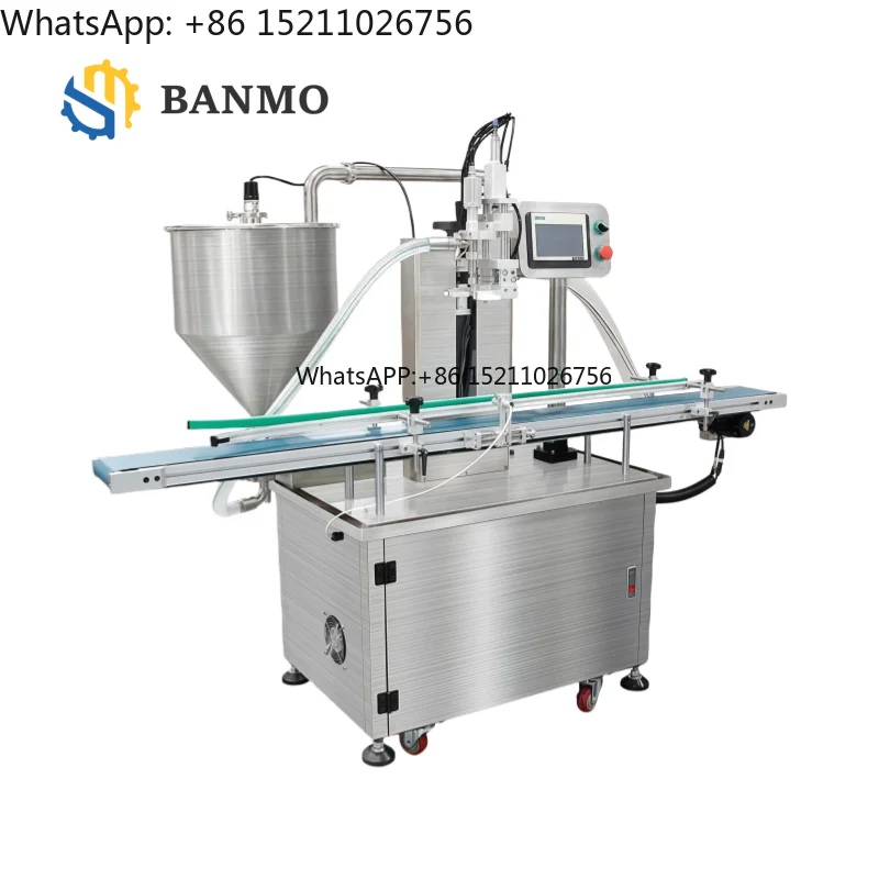 High Precision Rotor Pump Viscous Filling Machine With Stirring Function for Cheese Chocolate Peanut Butter Ketchup Processing