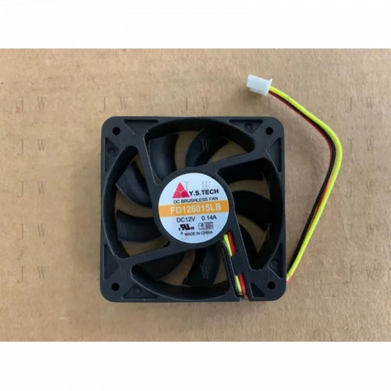 DDW  for Y.S Tech FD126015LB 6014 6cm 12v 0.14A ouble ball bearing mute A cooling fan