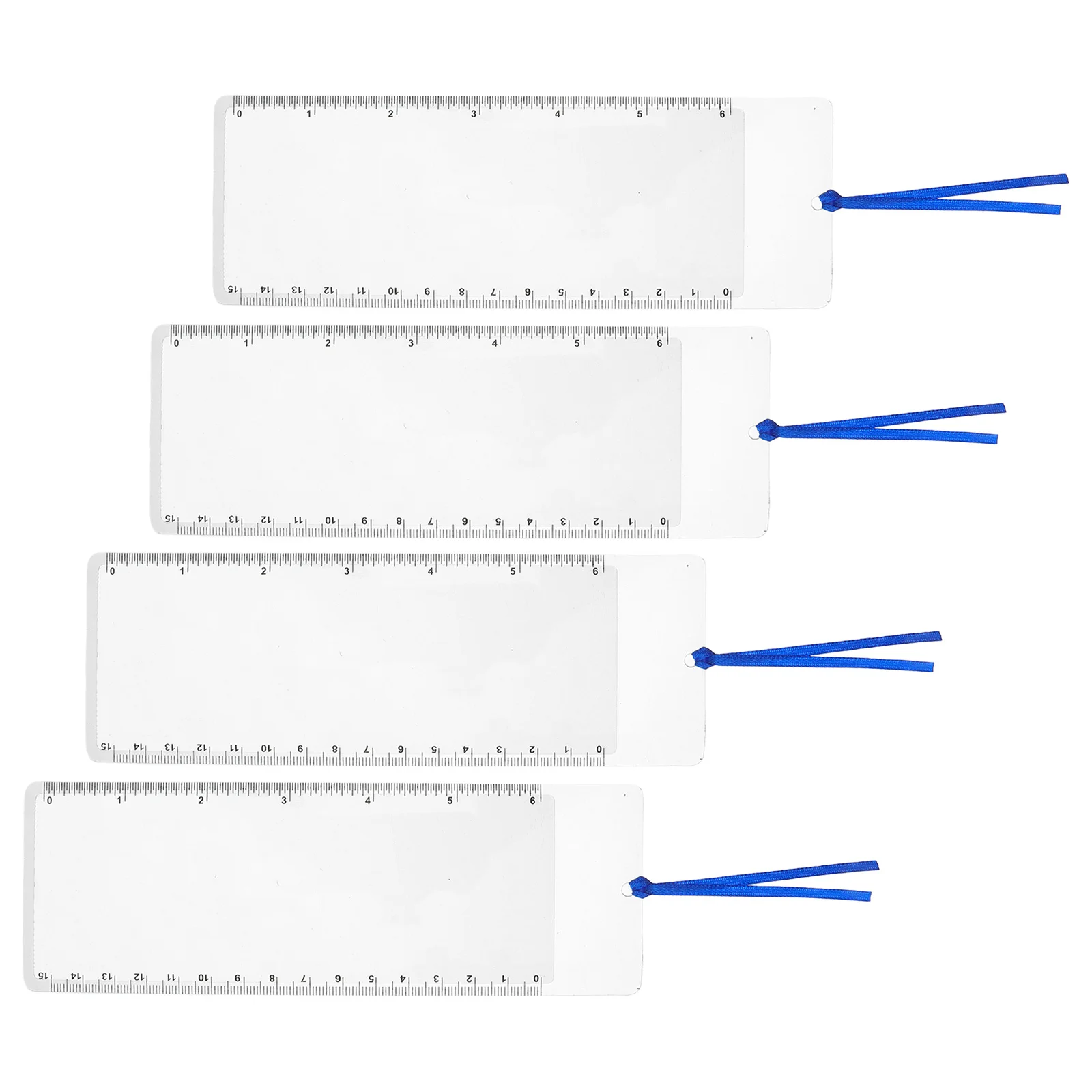4 stücke Lesen 3X 7,4 "X 2,5" Ultra-Dünne Seite Lupe Blatt Für Senioren Buch Liebhaber Tragbare Handheld lupe Lesezeichen Lineal Für