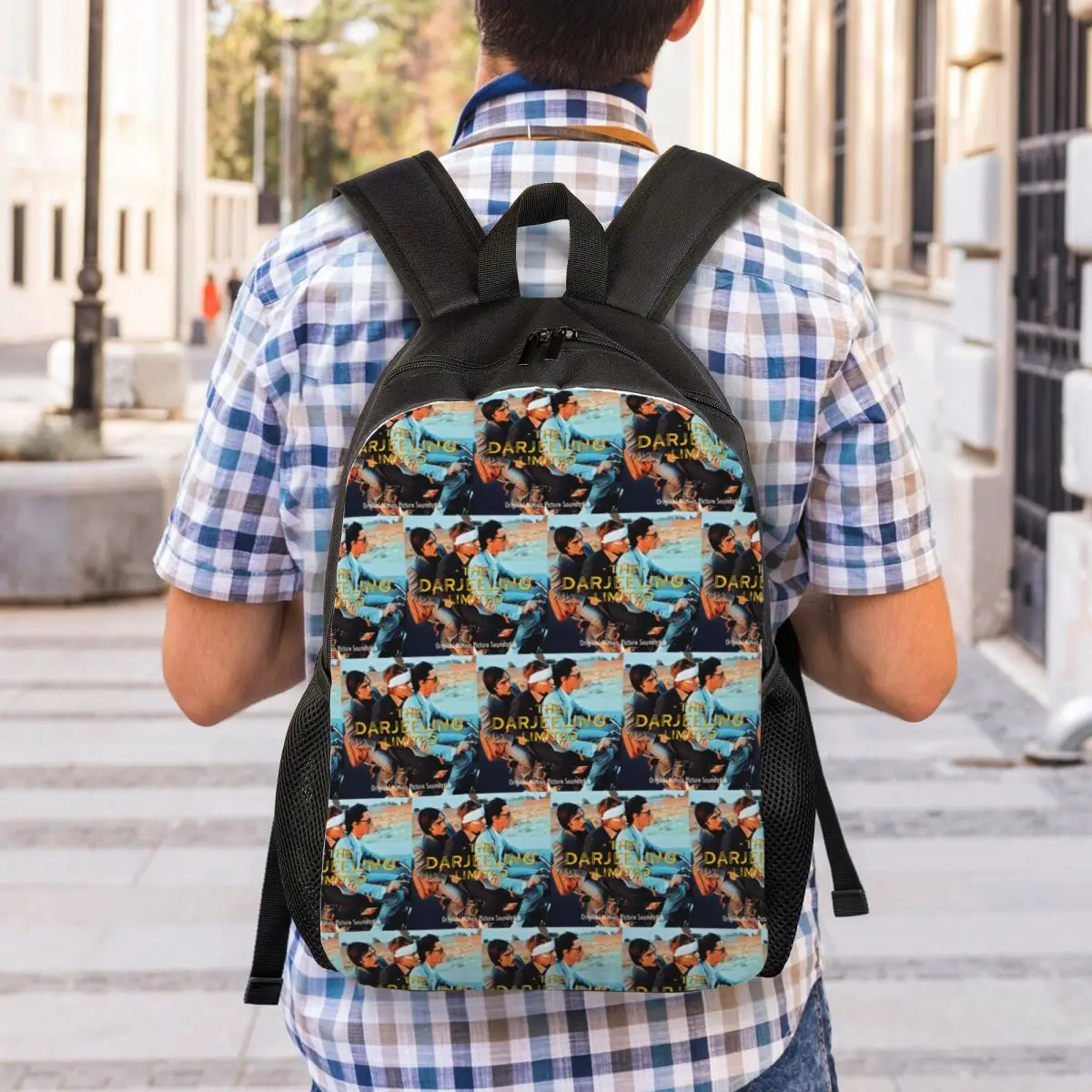 Wes Anderson - THE DARJEELING LIMITED Album Cover Backpack Student Boys Girls BookBag School Bag Laptop Shoulder Bags