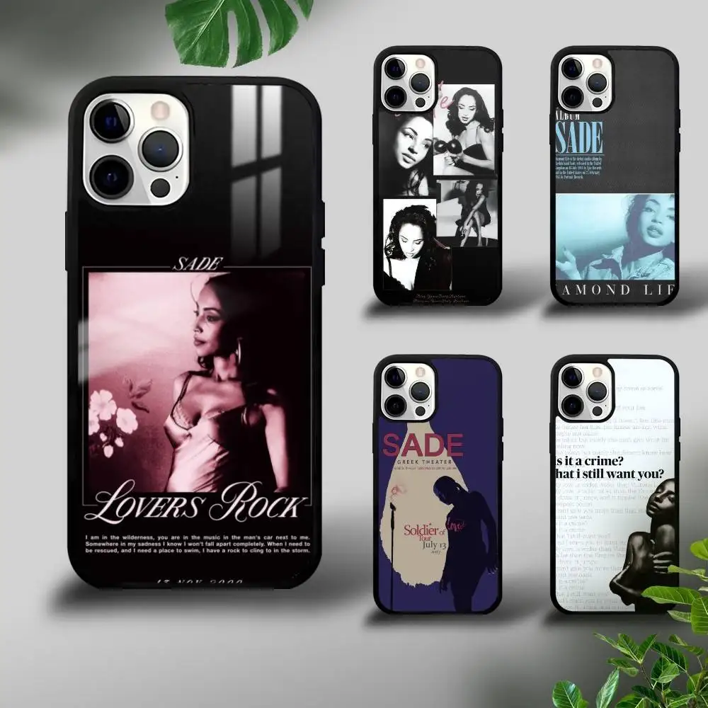 

S-Sade Adu Love D-Deluxe Phone Case For IPhone 16 15 14 13 12 11 Pro Max Plus Mini Plus Hard Mirror Surface Protect Funda