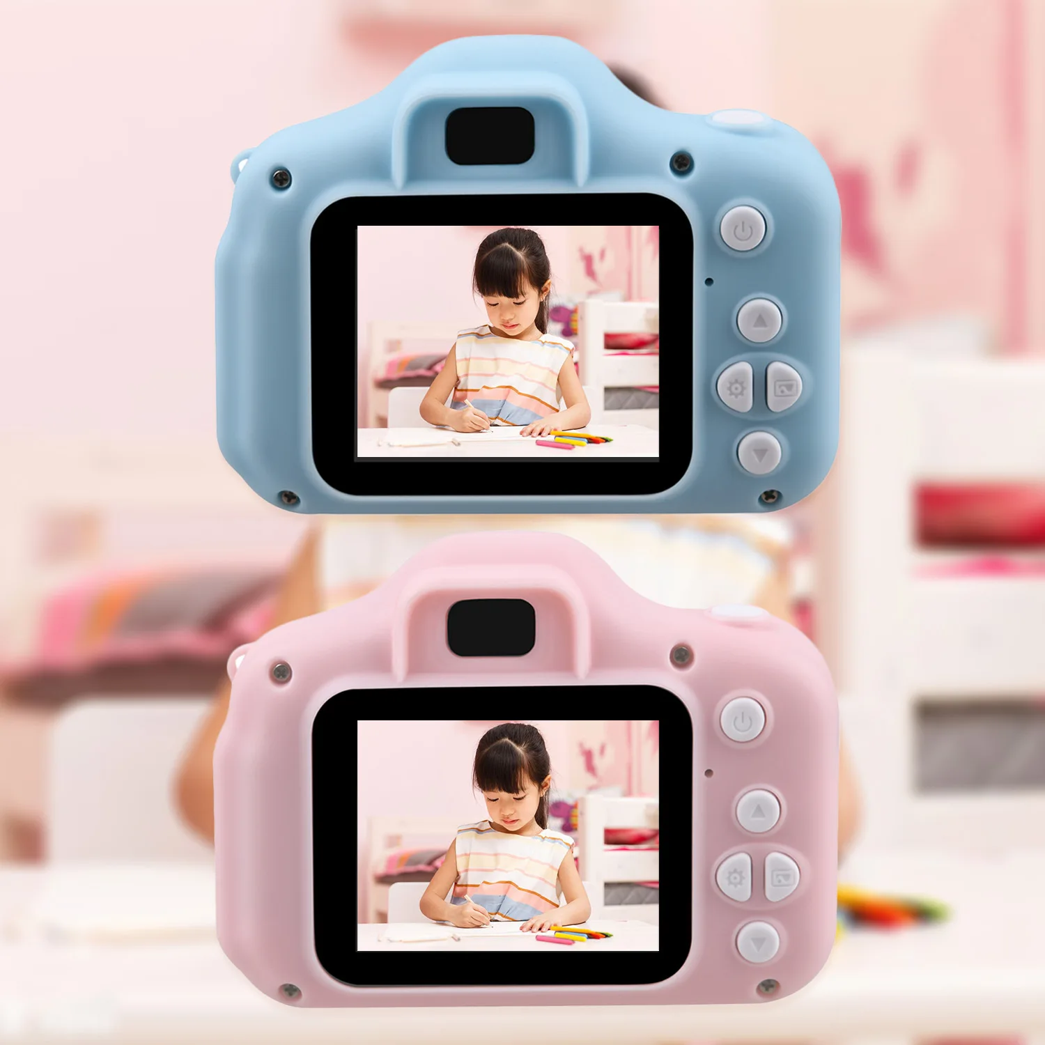 Children's Camera Waterproof 1080P HD Screen Camera Video Toy 8 Million Pixel Kids Cartoon Cute Camera Outdoor Photography Toy