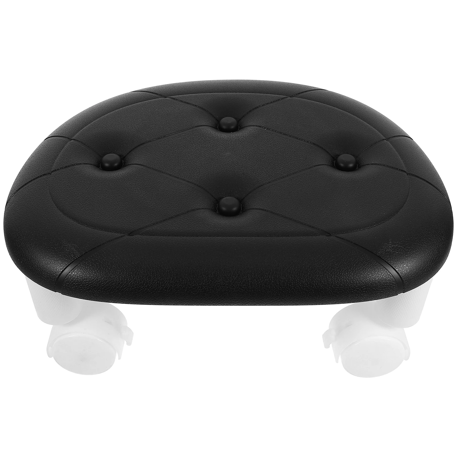 

Kids Stool Small Step Low Rolling Black Adults Bathroom Office 1Pc Plastic Pu Foam Iron Lightweight Impact Resistant Shock