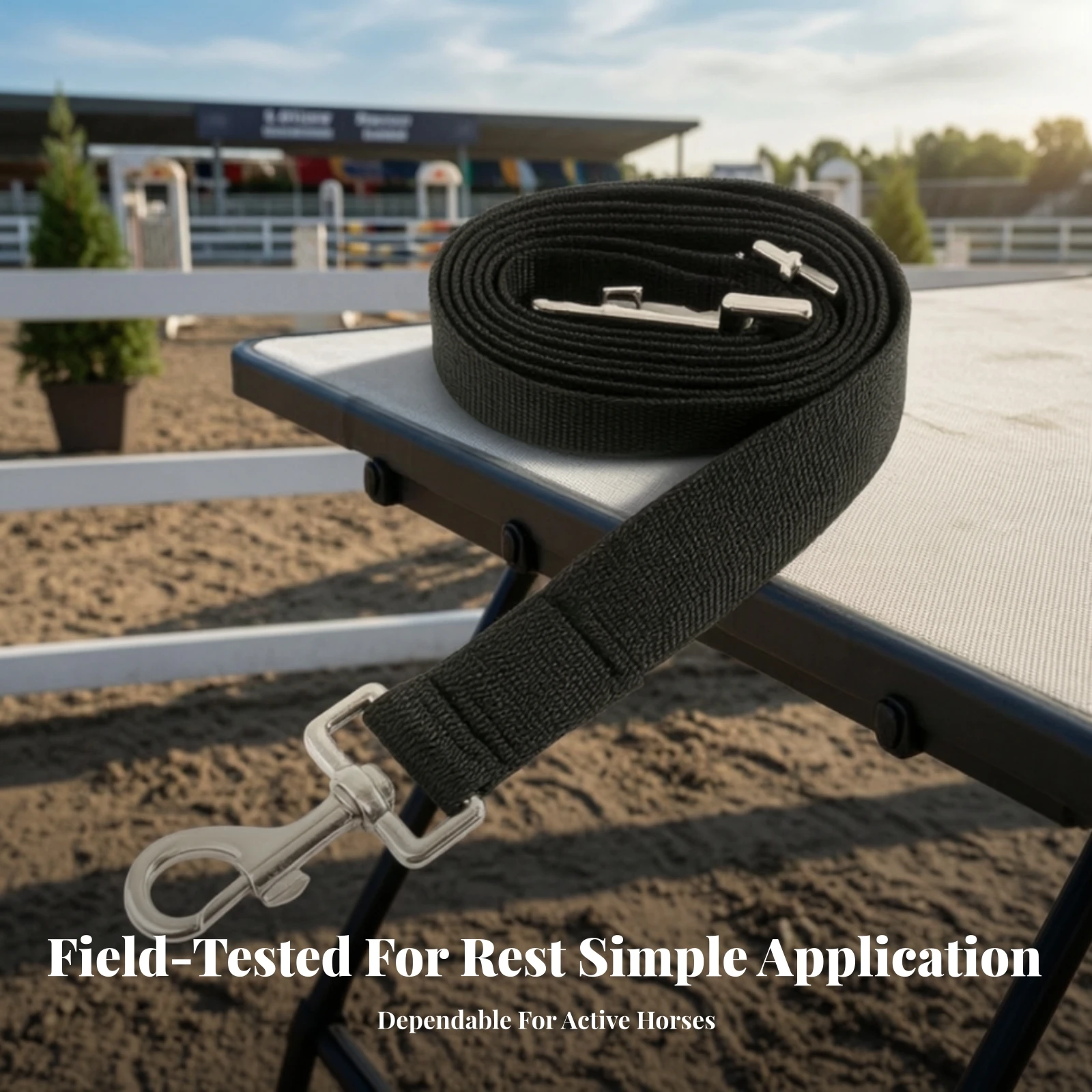 Horse Blanket Strap with Swivel Snap Hooks Replaceable Horse Blanket Replacement Strap Heavy-Duty Long-Lasting for Equestrians