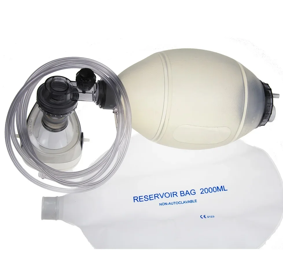 Reusable and medical Infant Resuscitator Manual Resuscitator PVC Manual  Arrest Oxygen Resuscitator Device