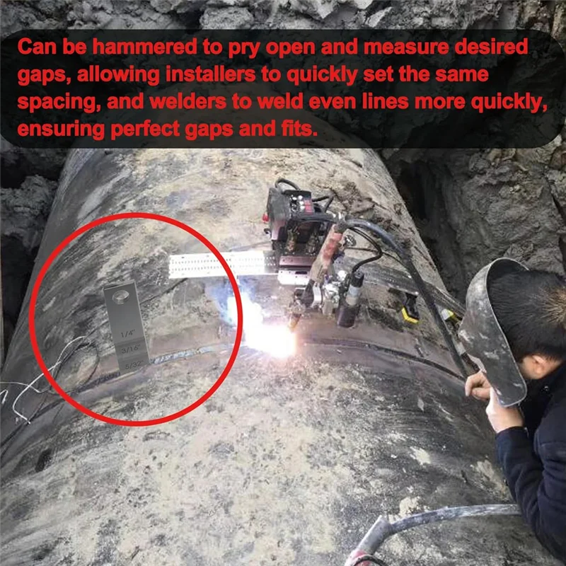 أدوات A44F-Pipefitter، 2130 فاصل أنبوب صغير، مقياس متدرج (3/4 × 4 بوصة)، أداة تركيب الأنابيب لحام تباعد الأنابيب