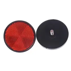2pcs Circular Reflector Universal Car Trucks Motorcycle ATV Bikes Bicycle Reflector Safety Reflector Motorcycles Accessories