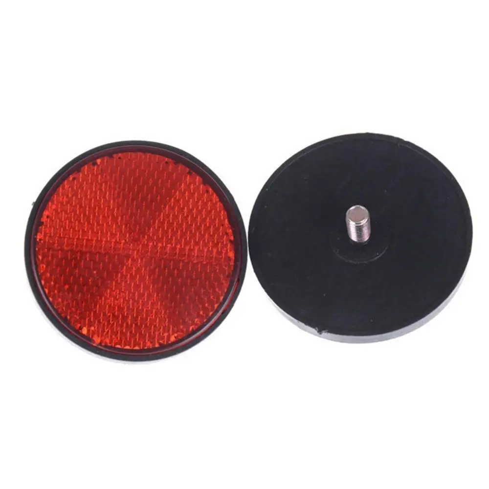 2pcs Circular Reflector Universal Car Trucks Motorcycle ATV Bikes Bicycle Reflector Safety Reflector Motorcycles Accessories