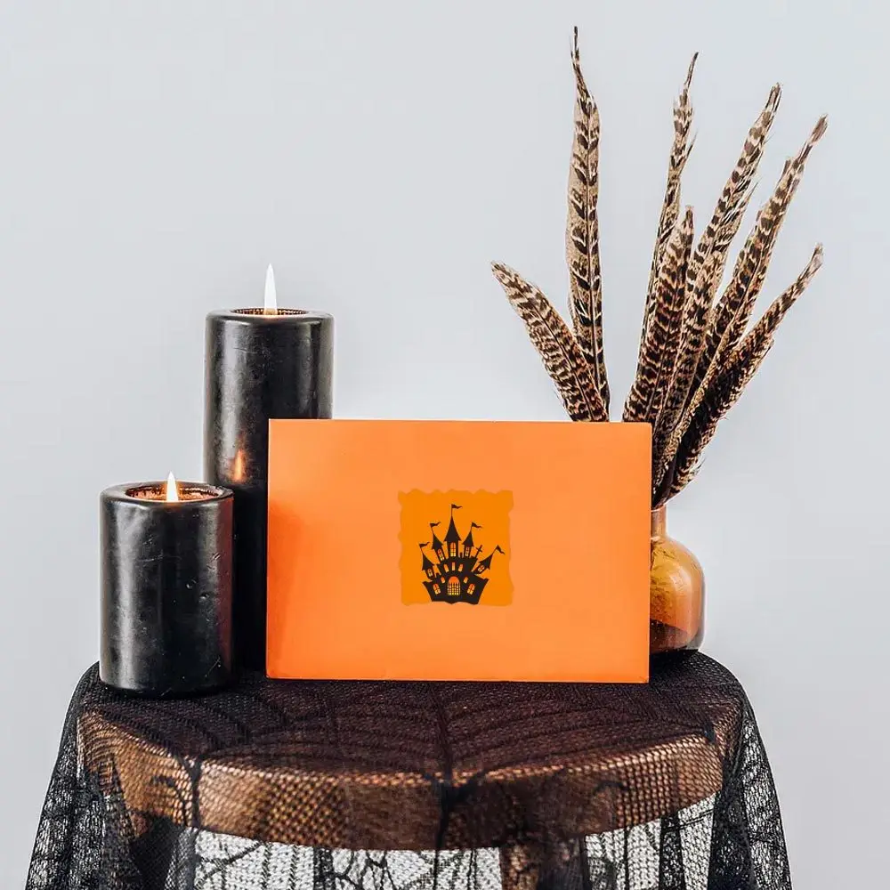 60-100 teile/paket glücklich Halloween Aufkleber Kürbis Geist handgemachte Paket Versiegelung Etikett Halloween Urlaub Geschenk DIY Dekor Aufkleber