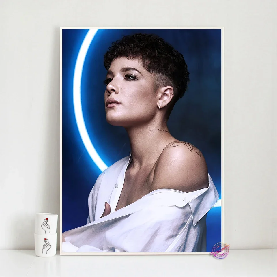 Halsey Poster Poster Music Star Singer Wall Art Canvas Painting Silk Posters And Prints Home Decoration Gift