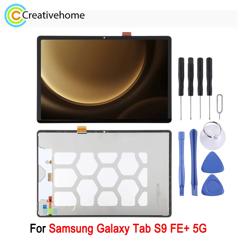 

12.4-inch LCD Screen For Samsung Galaxy Tab S9 FE Plus 5G SM-X616 / SM-X610 Tablet 90Hz LCD Display with Digitizer Full Assembly