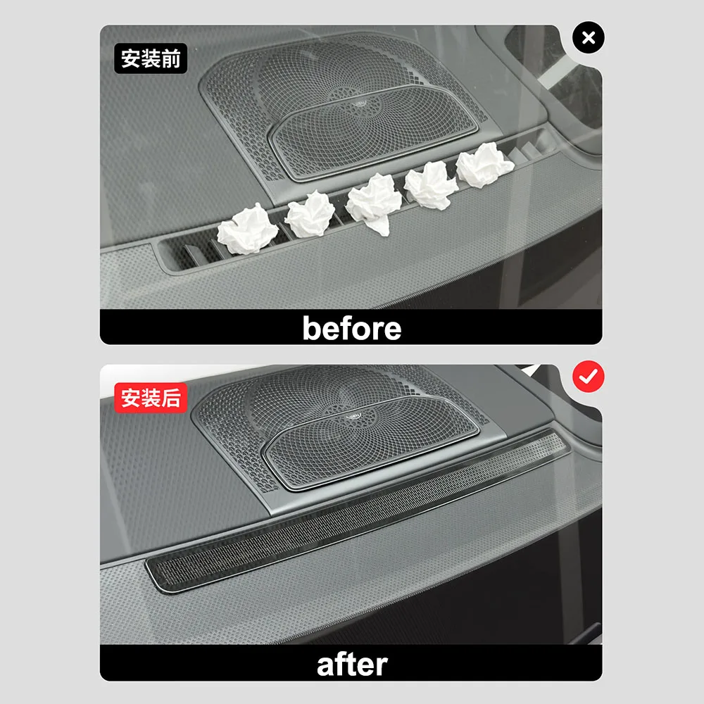 For ZEEKR 8X 2026 Middle Air Outlet Mask On The Dashboard Automotive Modification Supplies Stainless Steel Protective Cover