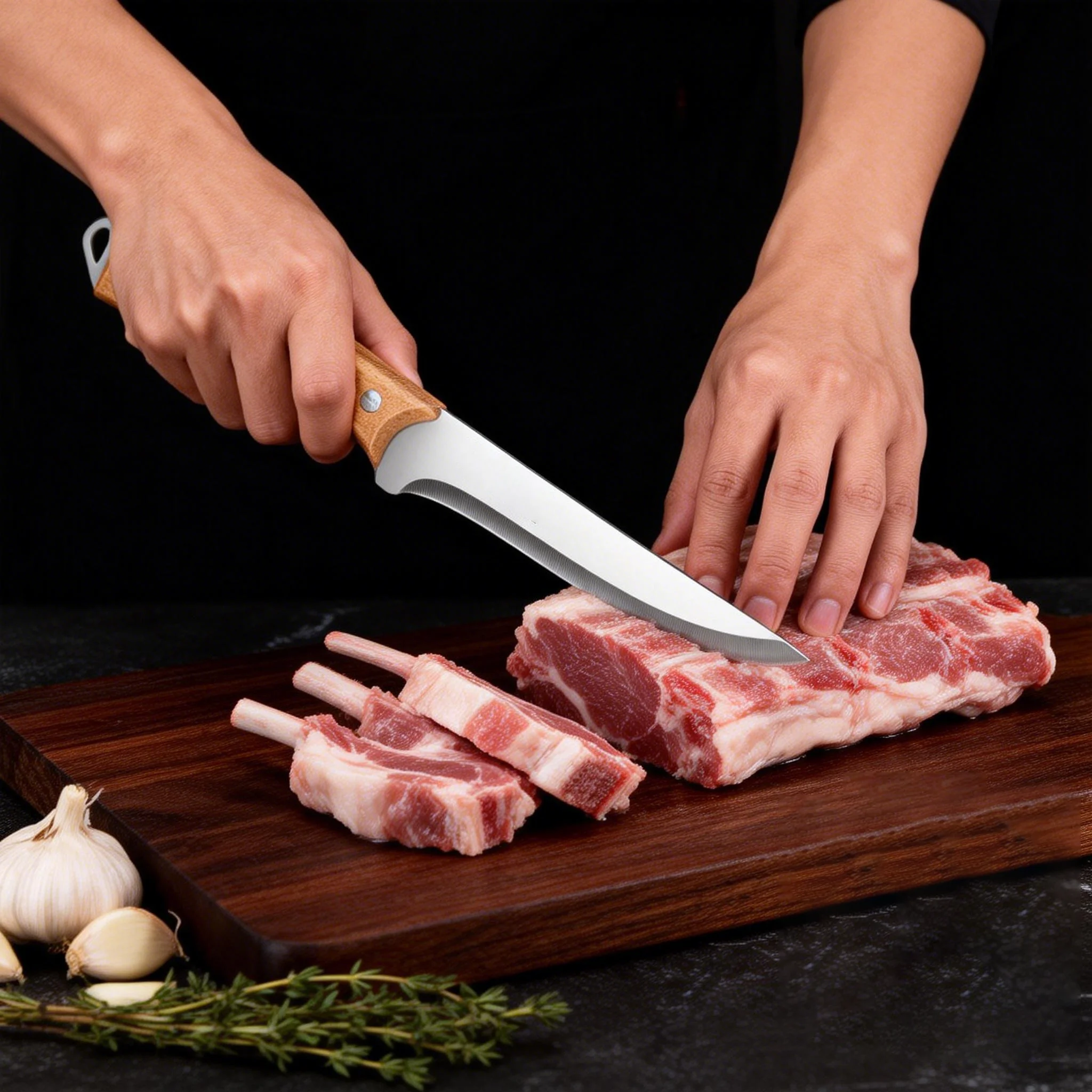High Manganese Steel Butchers Special Knife Set Kitchen Knife for Deboning Slaughtering Cattle, Pigs and Sheep and Cutting Knife