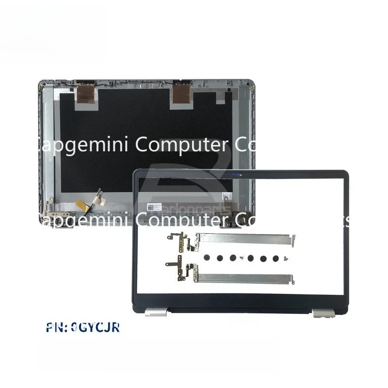 DD New For Dell Insprion 15 5584 Silver LCD Back Cover Front Bezel Hinge 0GYCJR US