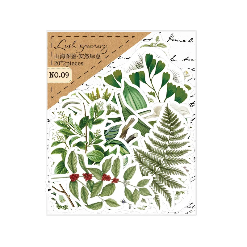 مجموعة ملصقات زخرفية مصنوعة يدويًا من Nature & Universe مكونة من 40 قطعة، مع مشهد طبيعي رائع وأنماط سماوية