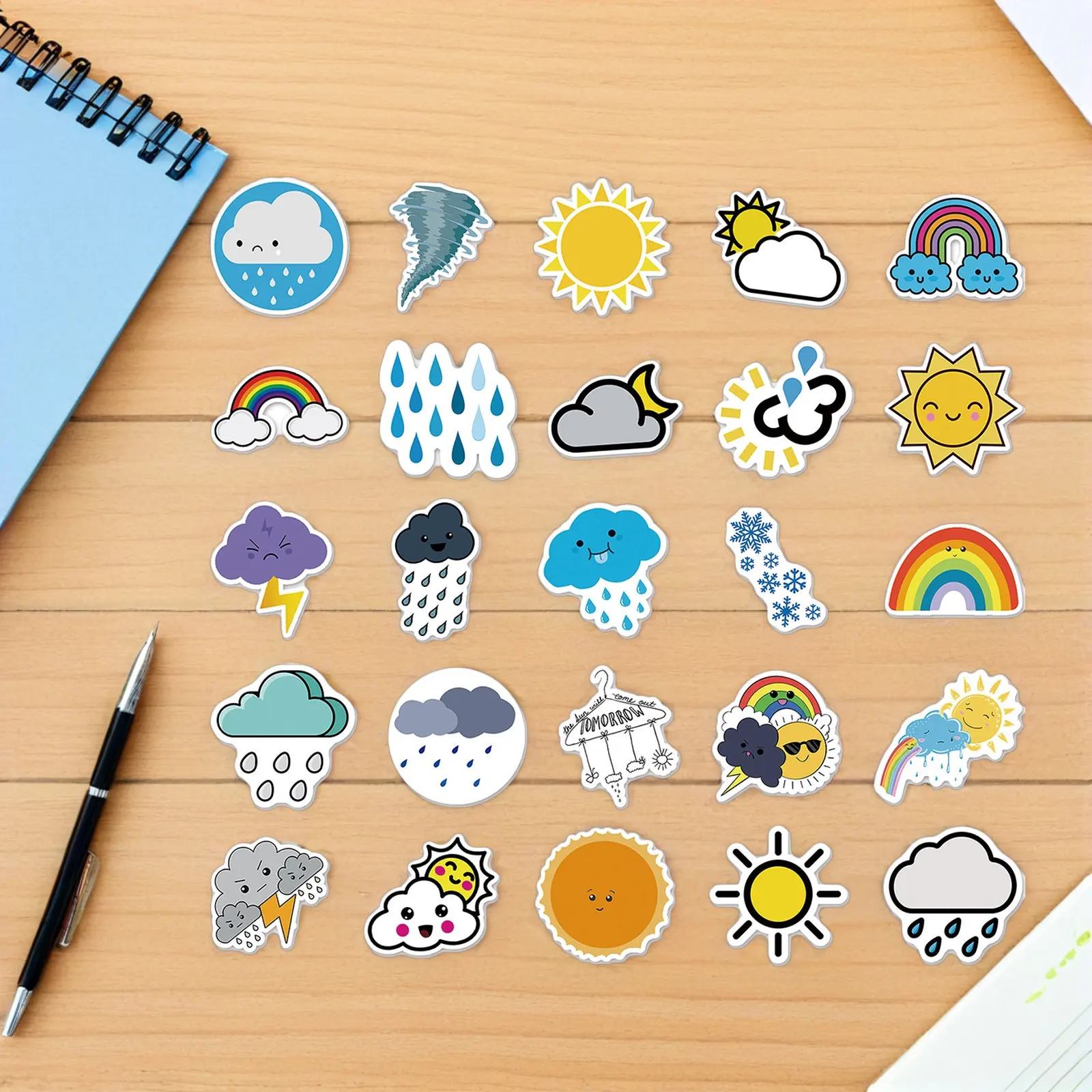 50 Pcs Car Decorative Stickers Luggage Decals Phone Case Computer Outdoor Waterproof
