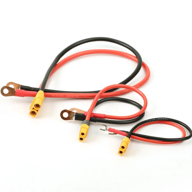 AMASS Plug Charger Input/Output Power Cord XT90 XT60 EC5 8AWG 10AWG 12AWG Cable 20CM