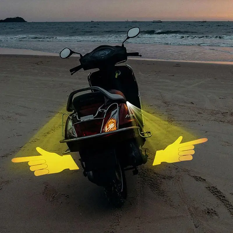 

Мотоциклетные указатели поворота, светодиодный светодиодный светильник для проектора, высокая яркость, водонепроницаемая сигнальная лампа с умным датчиком жестов для мотоцикла