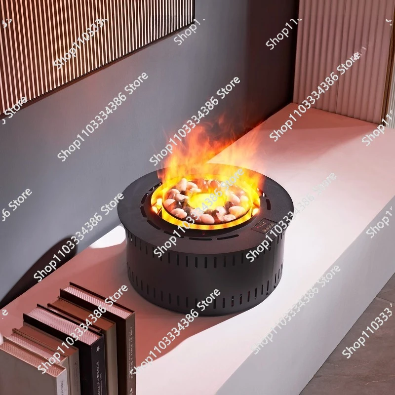 

3D Intelligent Atomization Steam Electronic Fireplace Embedded Humidifier European Decoration Living Room Atmosphere Light