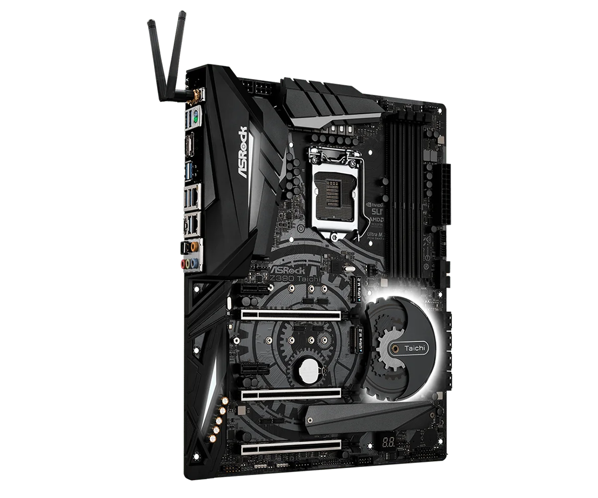 ASRock Z390 TAICHI اللوحة الأم Intel Z390 LGA 1151 DDR4 NVMe SSD M.2 ATX دعم i7-9700 i5-9600 i5-8400 i3-8100 وحدة المعالجة المركزية #4
