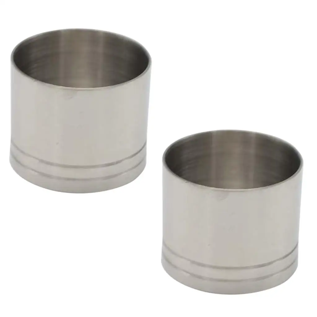 2pcs Stainless Steel Thimble Measures 25ml Bar Measures, Measuring Cups for kitchen counter Restaurant Use