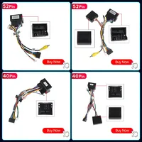 Car Multimedia Accessories Radio Power Wire Adapter Connector Male Adaptor Plug power cable For VW 52PIN 40PIN and canbus box
