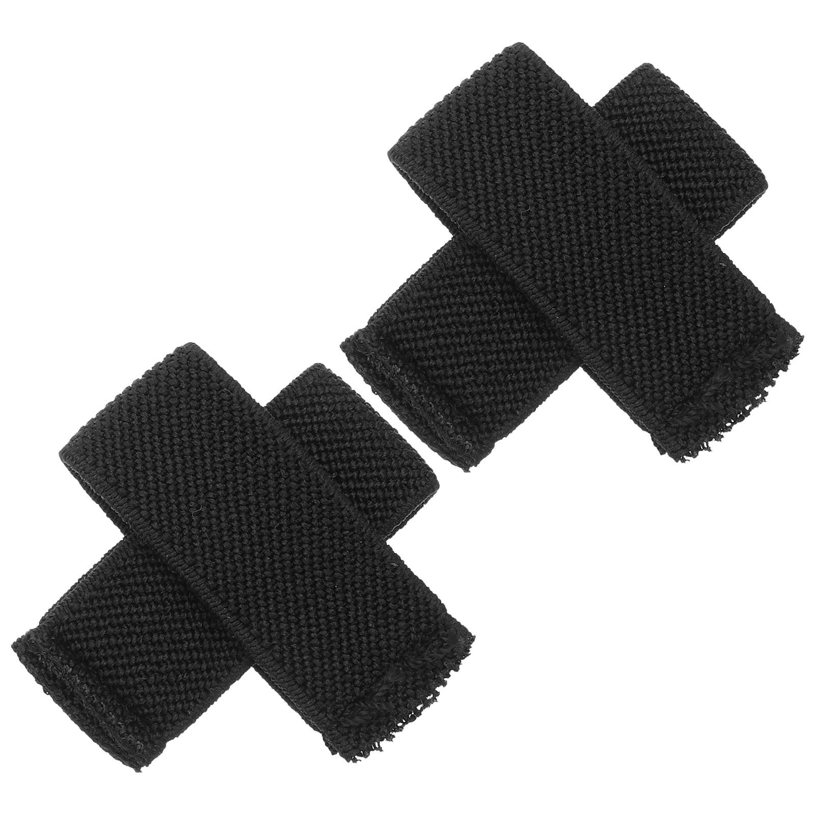 

4pcs Elastic Retainers for Men Black Adjustable Waistband Loop Mens Elastic Belt Loop For Men Duty Belt Straps Clip Holder