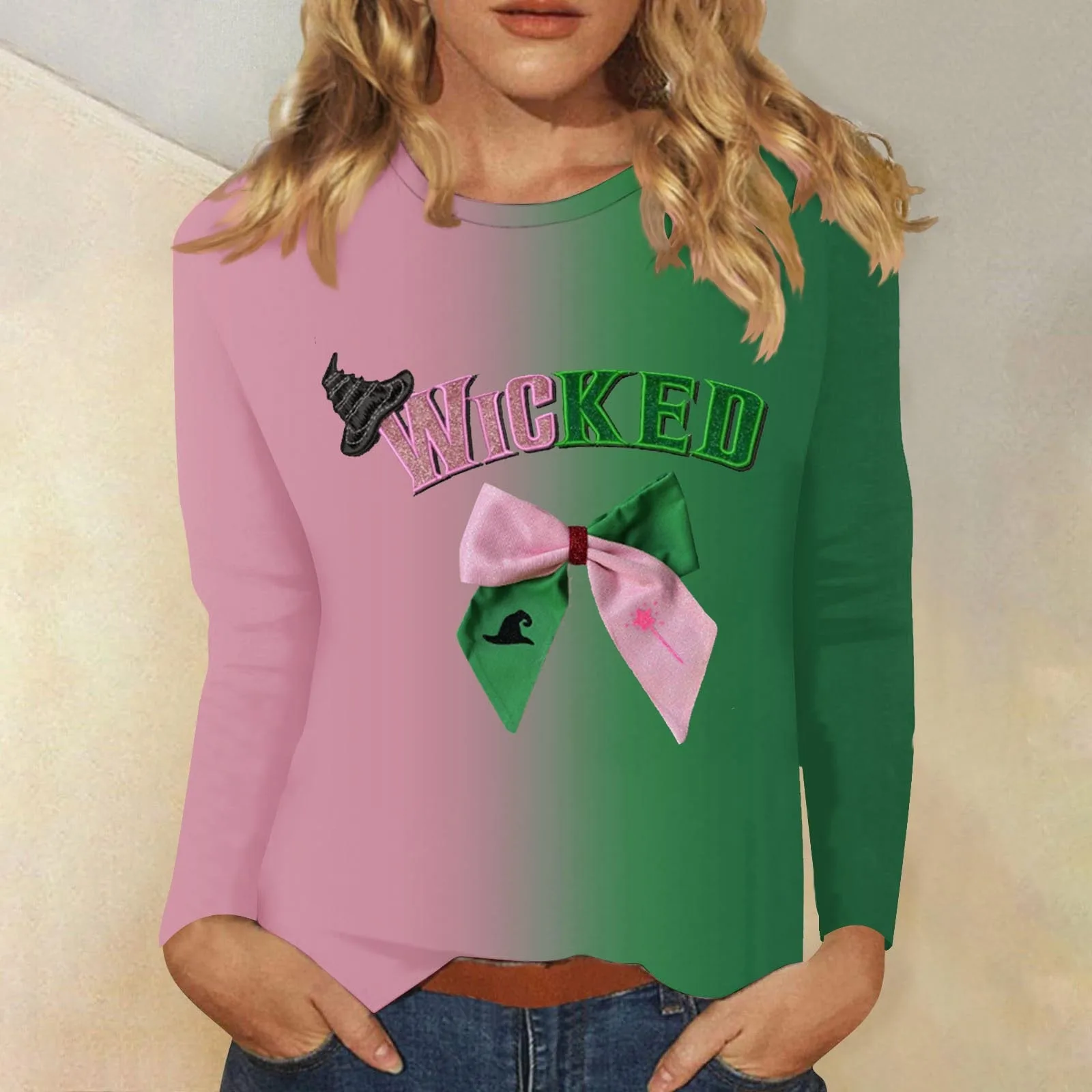 Wicked Sweatshirt Hoodies Crewneck Sweatshirts Merch Women Men Casual Long Sleeve Top The Musical Clothing Fashion