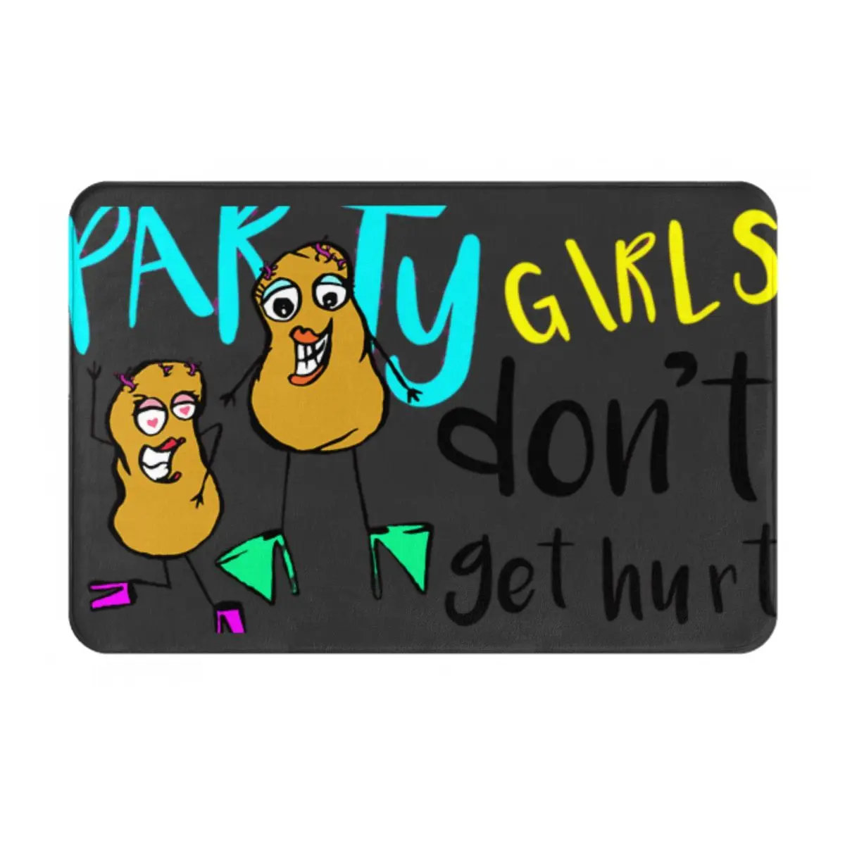 Tapis de sol « Party Girls Don T Get Hurt » pour entrée de maison, tapis d'entrée de maison de style côtier, tapis d'entrée commercial pour hôtel