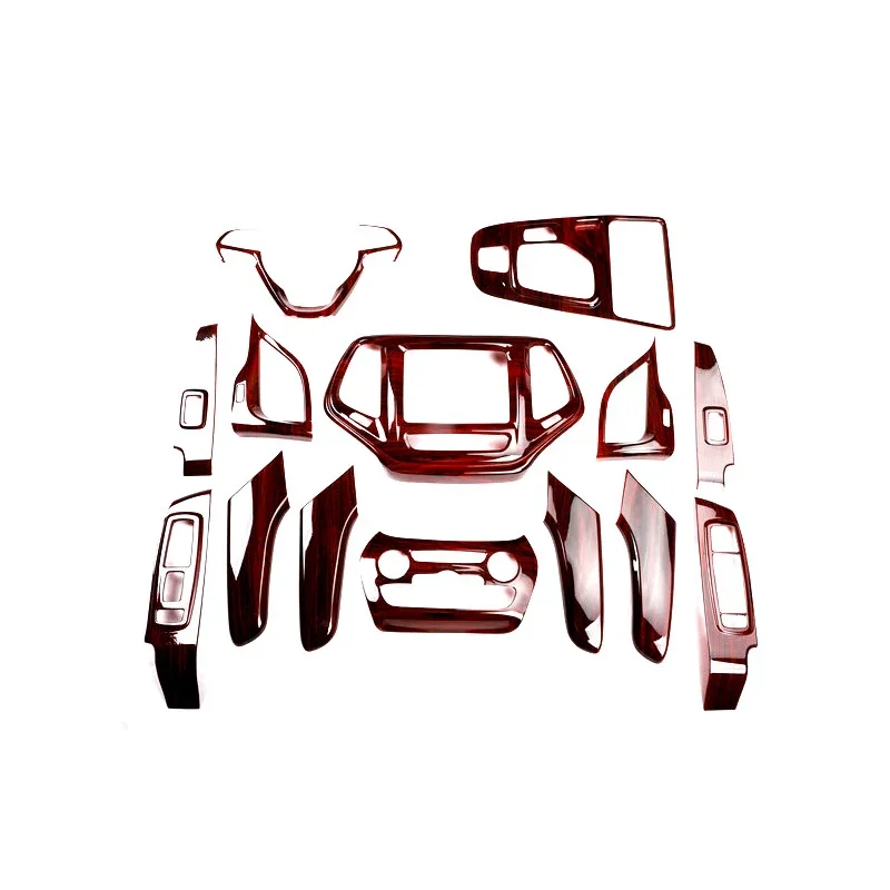 Carbon Fiber Car Interior Accessories For Jeep Cherokee 2016 2017 2018 Gear Panel Window Lifter Switch Kit Dashboard Cover