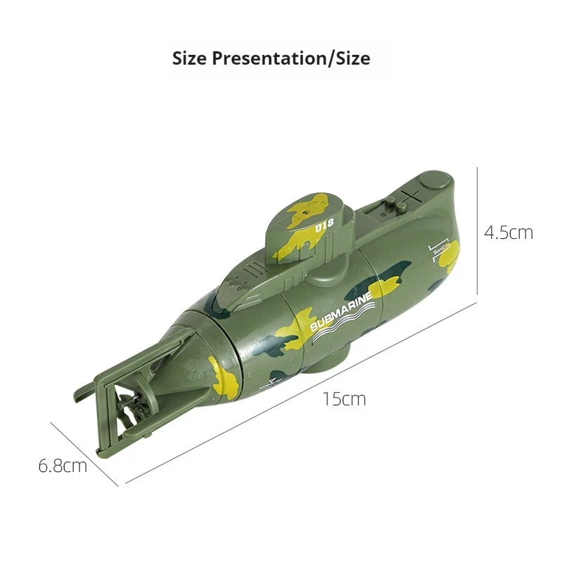 Magic Way 3311 Magic Way Explosion Submarine Remote Control Submarine Nuclear Submarine Mini Remote Control Boat Children'S Gift