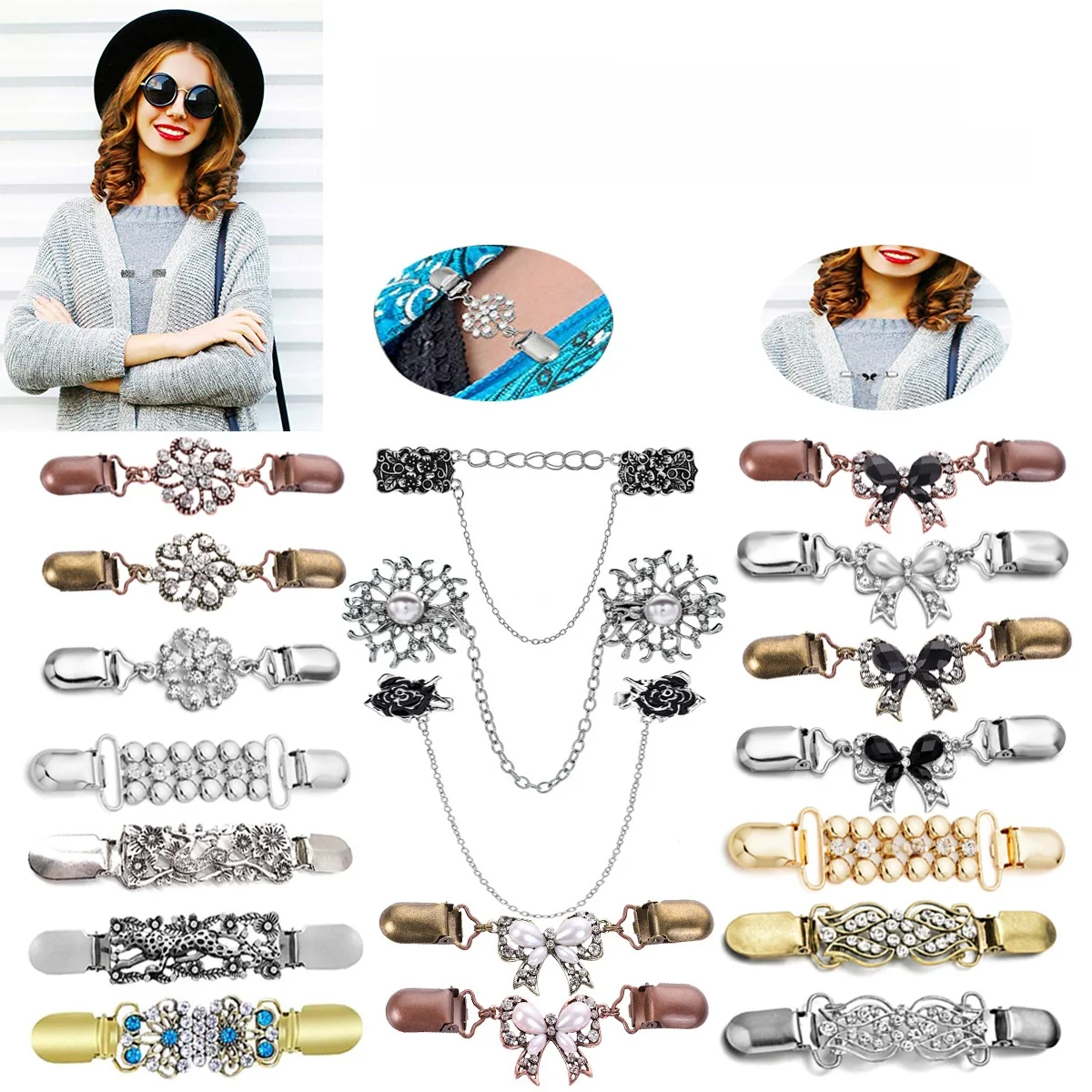 Retro Sle Pin Brooc… - image