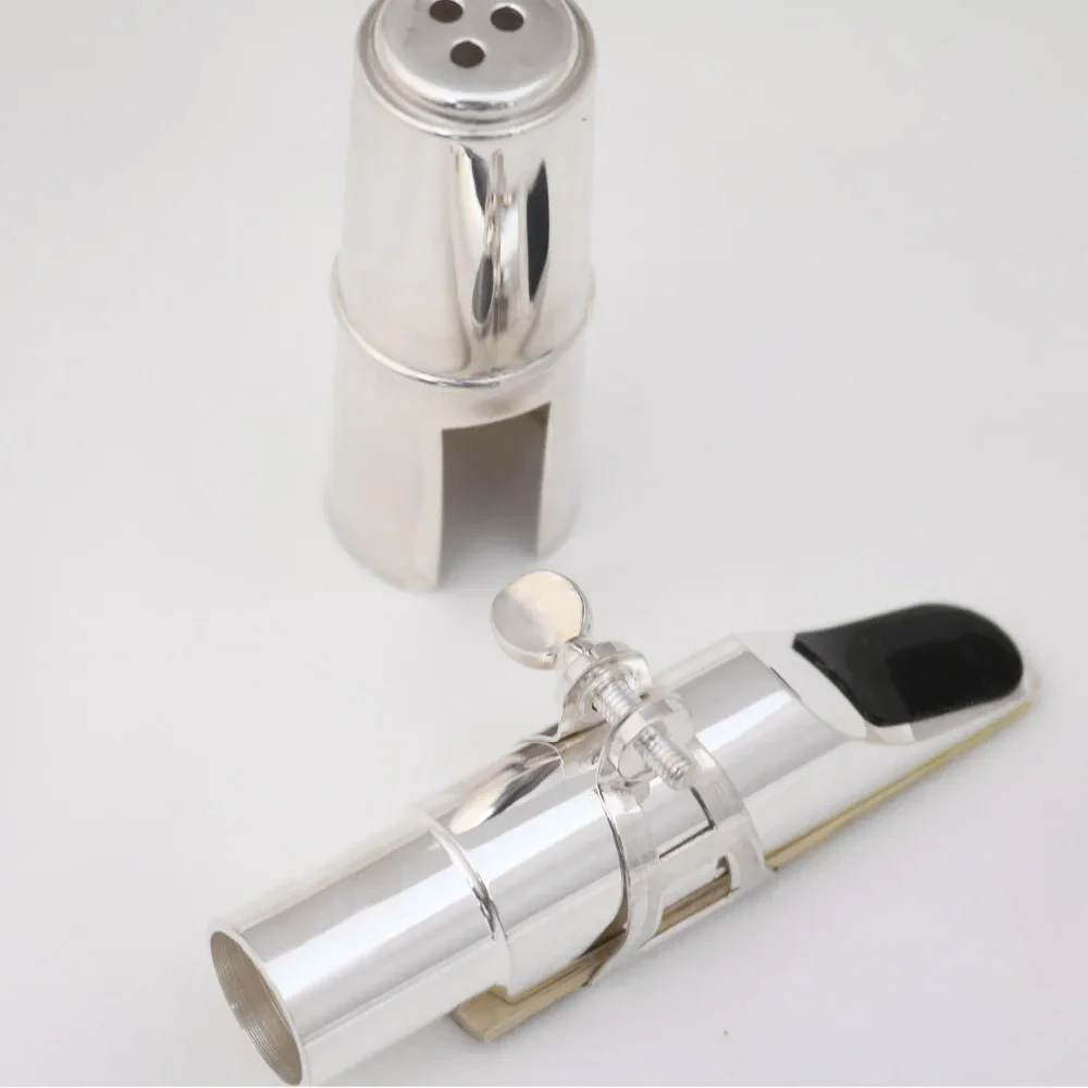 

Tenor Pro Saxophone Mouthpiece High Quality Silver Metal Mouthpiece Bullet Interior Jazz SAX Instrument Accessories