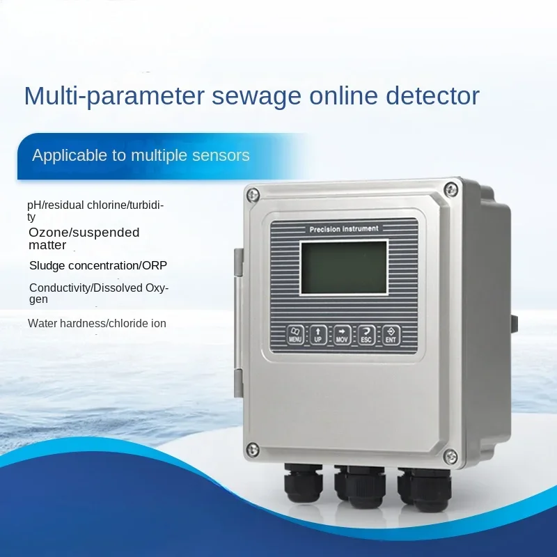 Online residual chlorine water quality turbidity ozone dissolution hardness conductivity analysis instrument