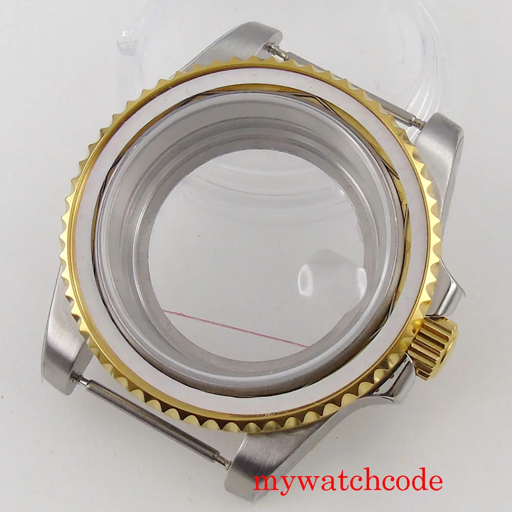 NH34 NH35 Watch Case Steel Silver Gold Two Tone Watch Part for ETA 2824 PT5000 MIYOTA DG SKX Watch Maker 120clicks Bezel 200M