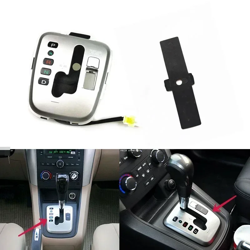 

For Chevrolet Captiva 2006-2011 LHD Car Manual Shifter Lever Panel Trim Gear Display Indicator Plate Dust Rubber Cover