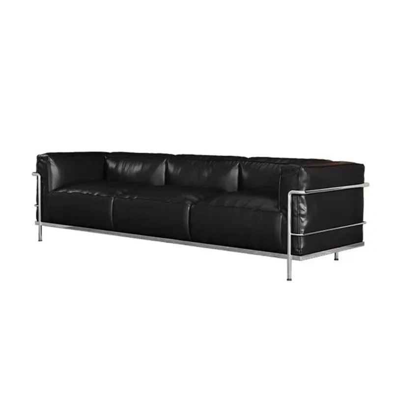 High Quality Modern Combination Leather Sofa Set Modern Luxury CEO Office Reception Sofa Set