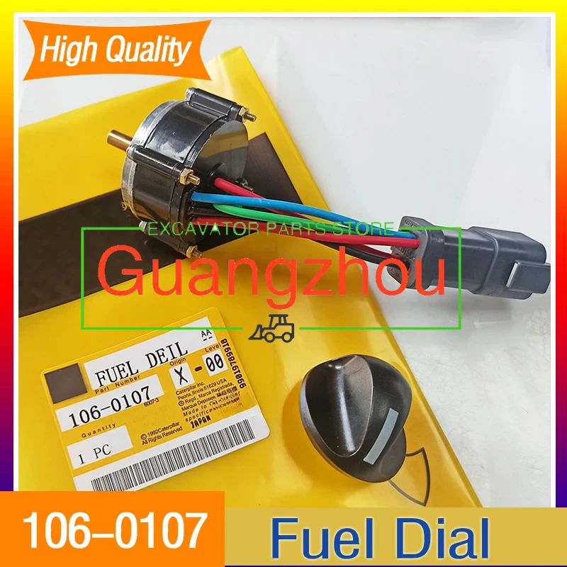 

for Cayerpillar E320B E320C Throttle Knob 106-0107 1060107 Fuel Dial Higher Quality Excavator Pressure Sensor Parts