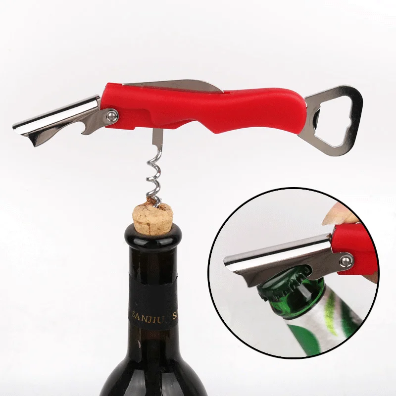 Household Multifunctional Beer Bottle Opener Wedding Birthday Party Red Wine Bottle Opener Plug-in Kitchen Accessories Wine Set