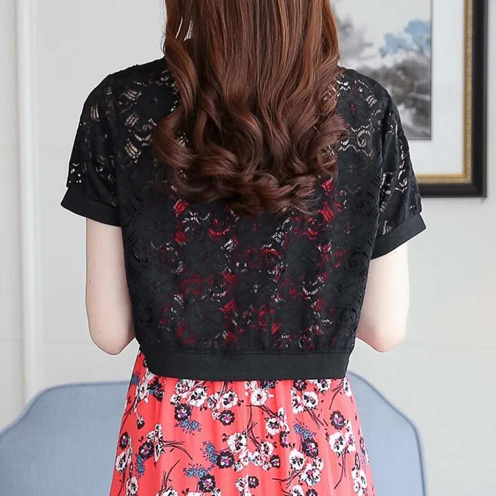 

Short Sleeve Lace Shrug Tulle Bolero Jacket For Bridal Party Evening Cape For Dress Bridal Wrap Shrugs Bolero Femme Beach Outwea