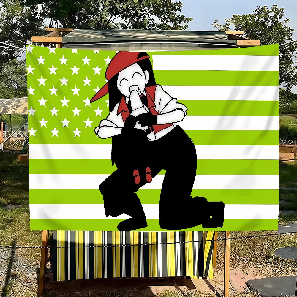 Singer Yi Xi Flag Tapestries For Classroom Dormitory Camping Picnic Party Cheering Home Indoor Outdoor Decor