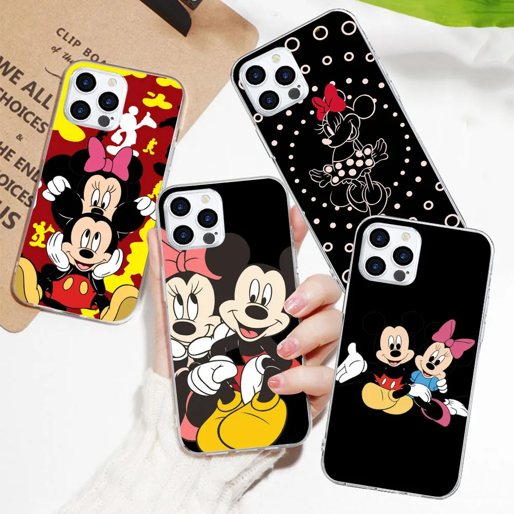 HM-38 Mickey and Minnie Silicone Case For LG G8 G8X K118 K11 K10 K22 K40 K12 K40S K41S K50S K61 V60 ThinQ5 Plus