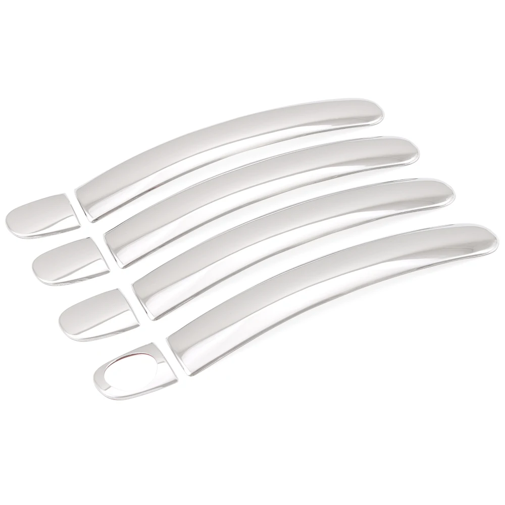 8Pcs/Lot Fit For Volkswagen VW Jetta MK6 POLO 9N Tiguan Touran Bora Seat Stainless steel Door handle cover view 2