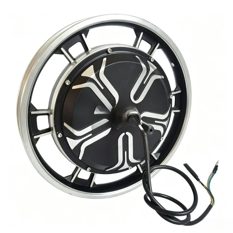 16-Inch aluminum alloy 48V/60V72V500W1000W integrated motor with rising brake, drum brake and disc brake