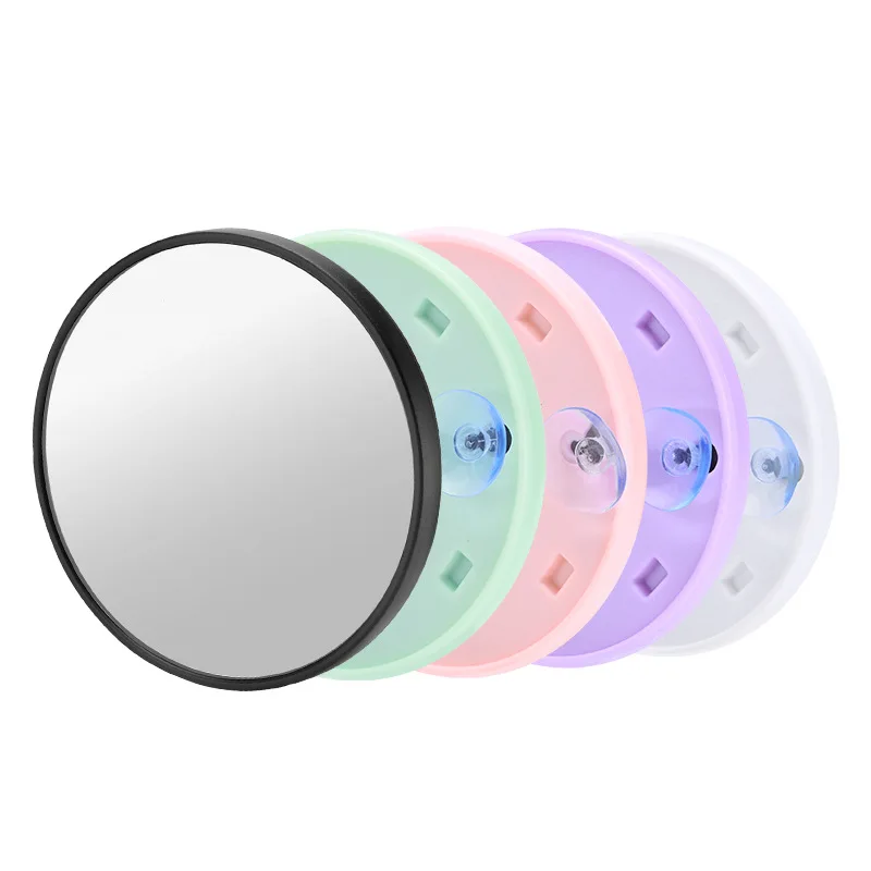 5X 10X 15X Magnifying Makeup Mirror, Suction Cup Portable Cosmetic Mirror, Clear Plastic Magnifier Mirror