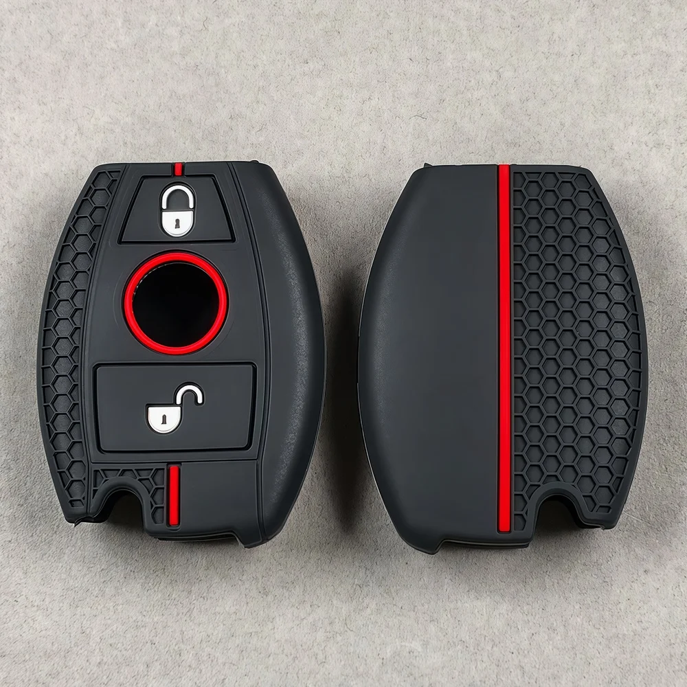 

2026 Car 2 Button Key Cover Case for Mercedes Benz A B R G Class GLK GLA W204 W251 W463 W176 Key Bag Fob Shell Holder Protector