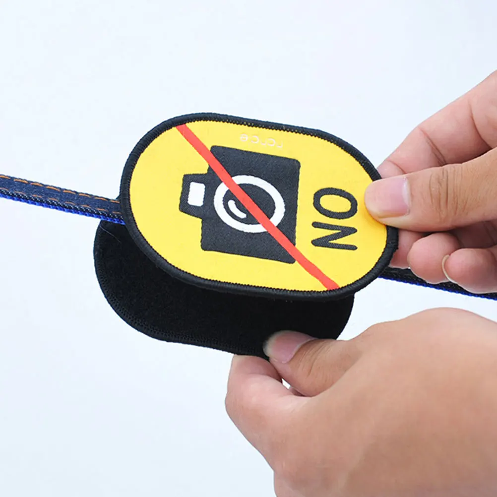 

Pet Identification Stickers Social Warning Signs No Photographing Leash Labels Bright Colors Dog Puppy Warn Decal